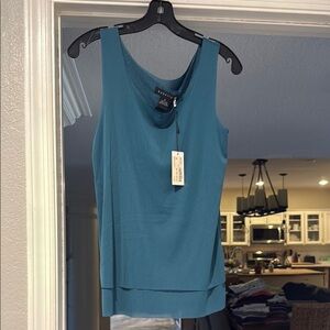 Teal Sleeveless Women's Top
